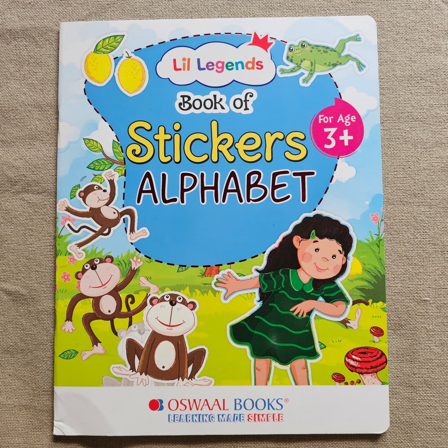 AB000005 - Little Legends Book of Stickers for Kids Aged 3+ (Alphabets)