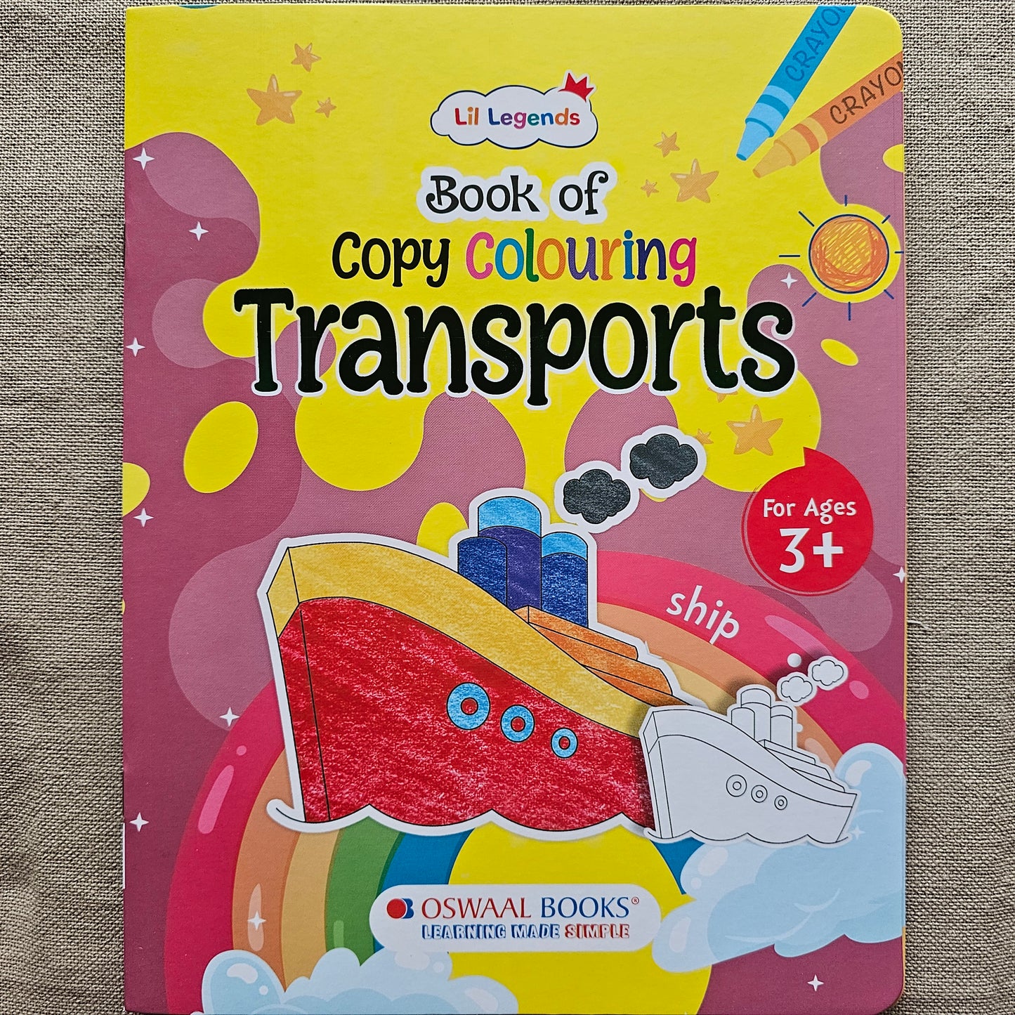 CB000012 - Little Legends Copy Coloring Book - Transport
