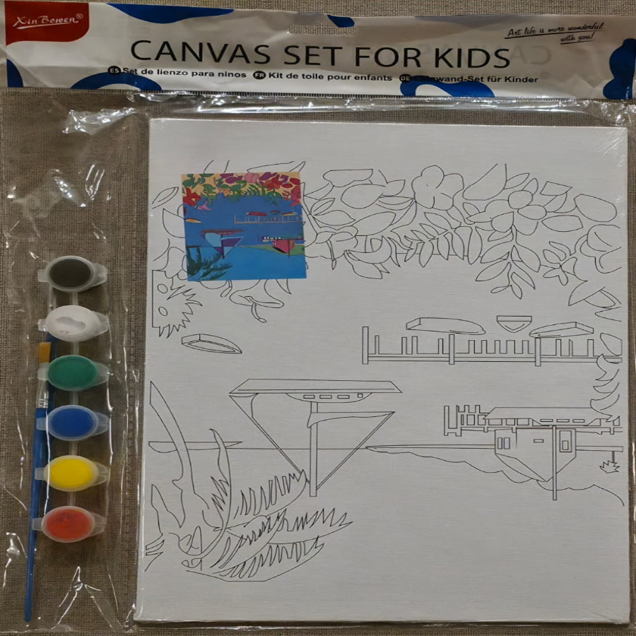 ART000001 - Canvas set for Kids - A4 with Colors