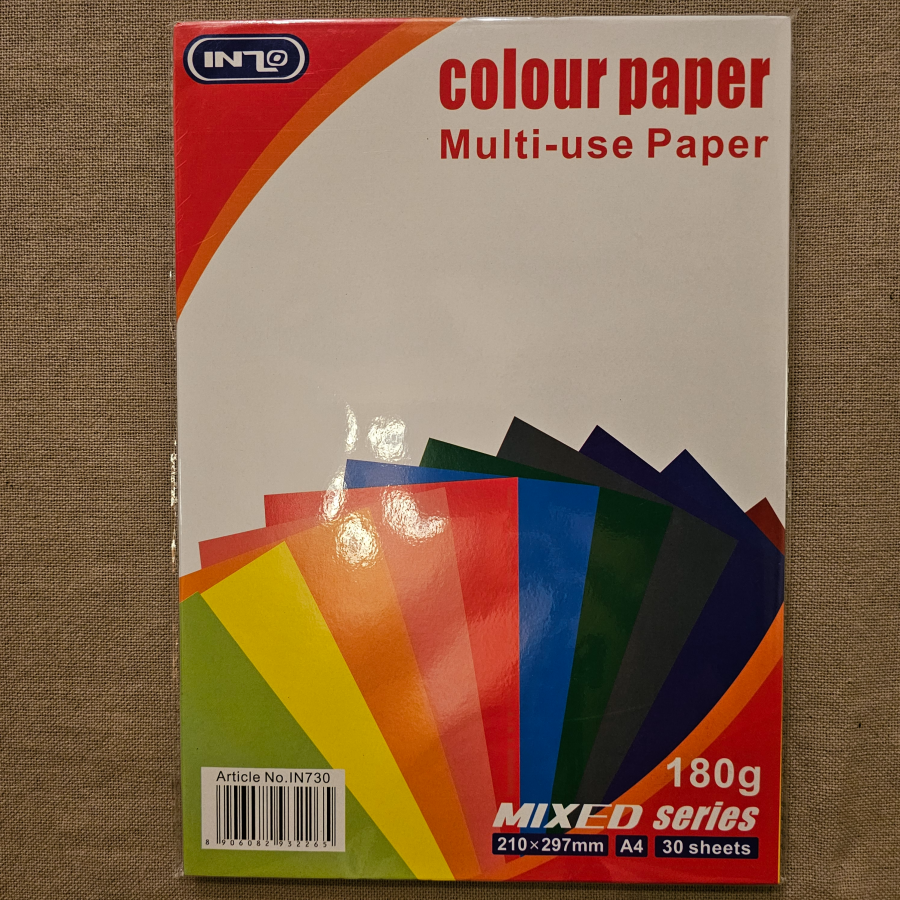 ART000013 - INZO multi use color Paper 30 Sheets