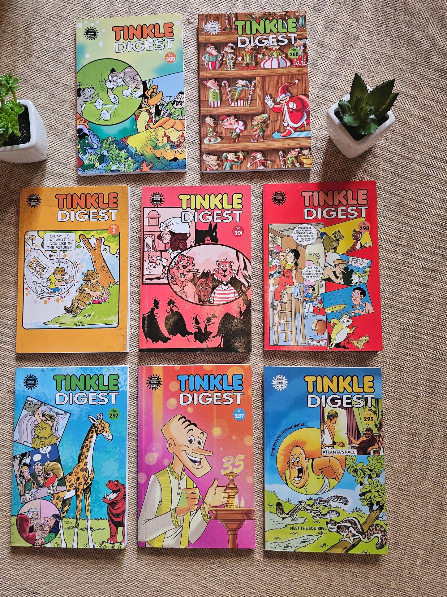 NB000001 - TINKLE - Set of 8 Books - Paper Back