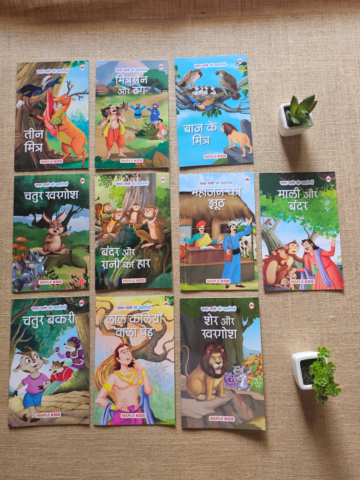 NB000008 - Dada Dadi Stories - Set of 10 Hindi Books - Paper Back