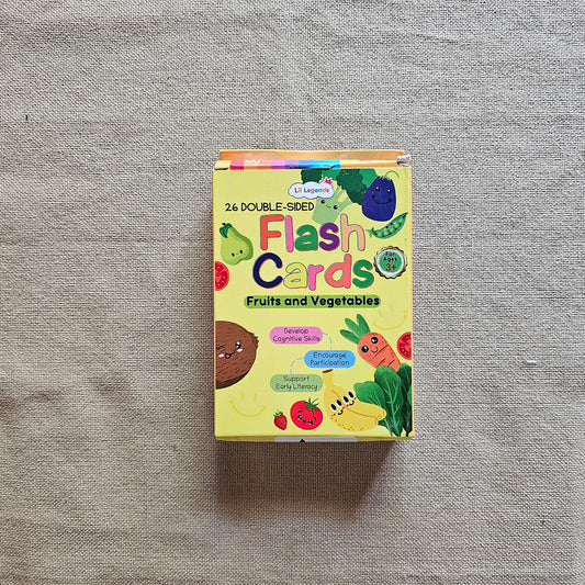 AB000013 - Little Legends Flash Cards for toddlers. Age 3+ (Fruits & Vegetables)