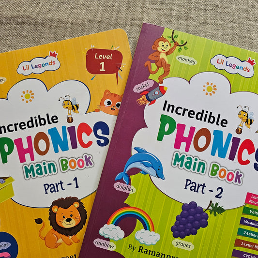 AB000015 - Little Legends Incredible Phonics Book - Part 1 & Part 2
