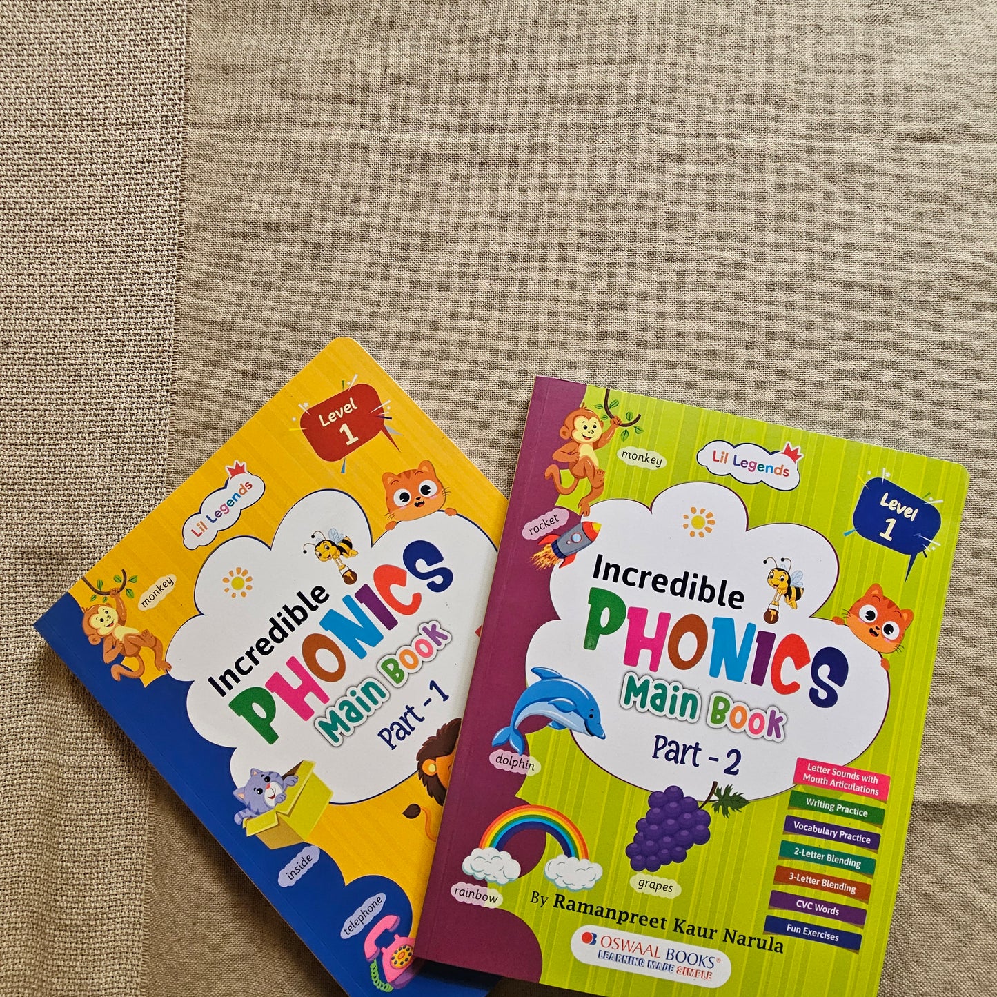 AB000015 - Little Legends Incredible Phonics Book - Part 1 & Part 2