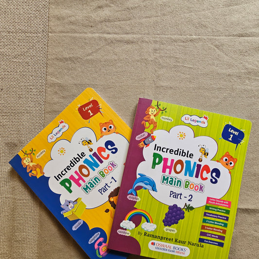 AB000015 - Little Legends Incredible Phonics Book - Part 1 & Part 2
