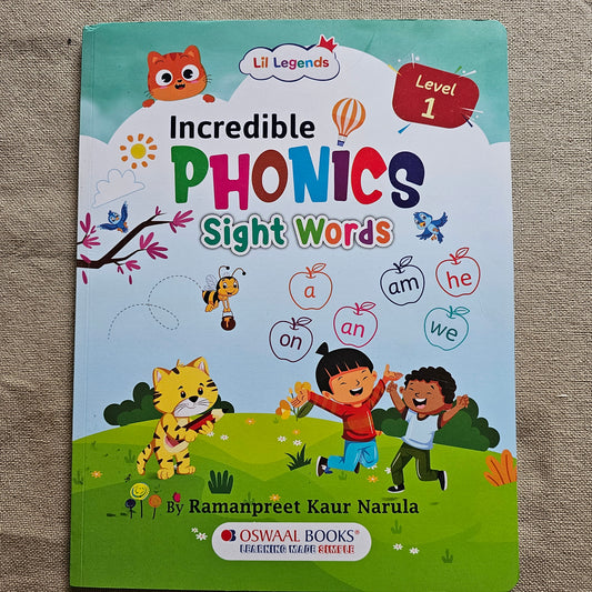 AB000016 - Little Legends Incredible Phonics Sight Words. Age - 3-5 years