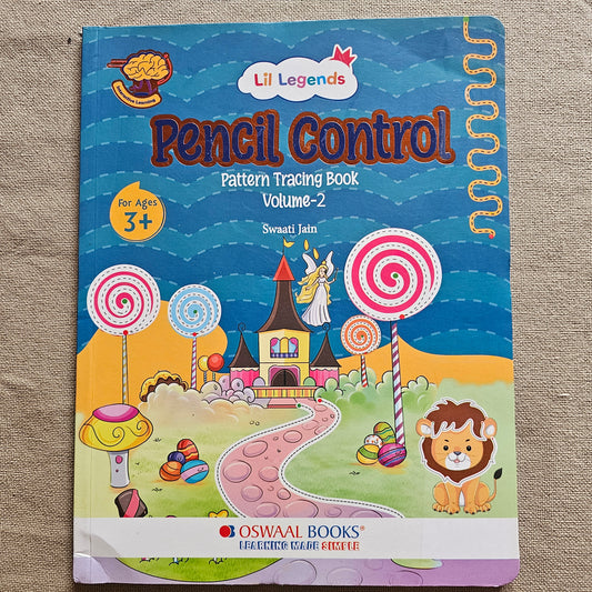 AB000019 - Pencil control pattern tracing book for kids, Age 2-5 years