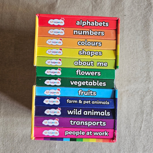 AB000020 - Little Legends Mini Library Box Set - 12 Books for Toddlers. Age - 0-4 years