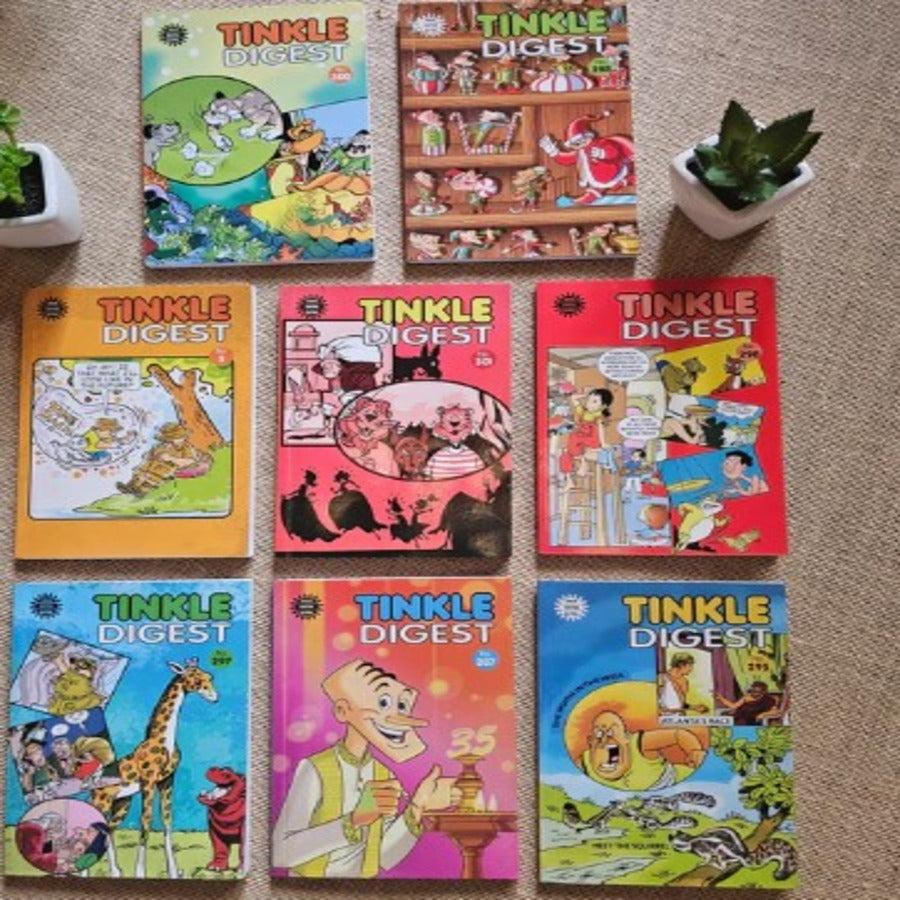 NB000001 - TINKLE - Set of 8 Books - Paper Back