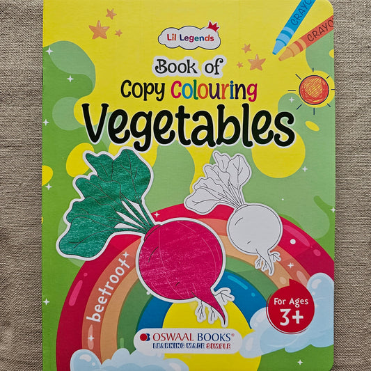 CB000009 - Little Legends Copy Coloring Book - Vegetables