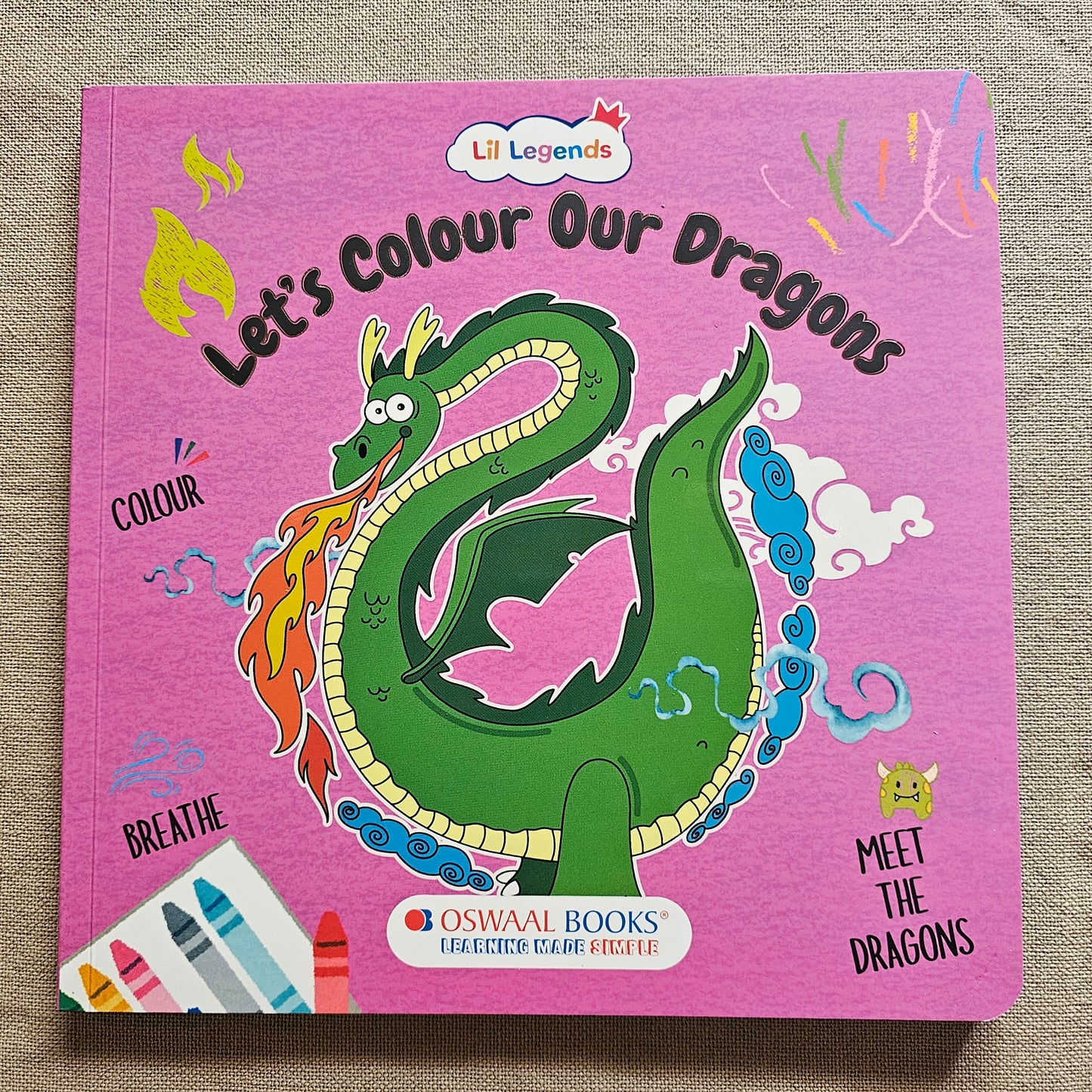 CB000020 - Little Legends coloring book. Age 2-5 years (Dragons)