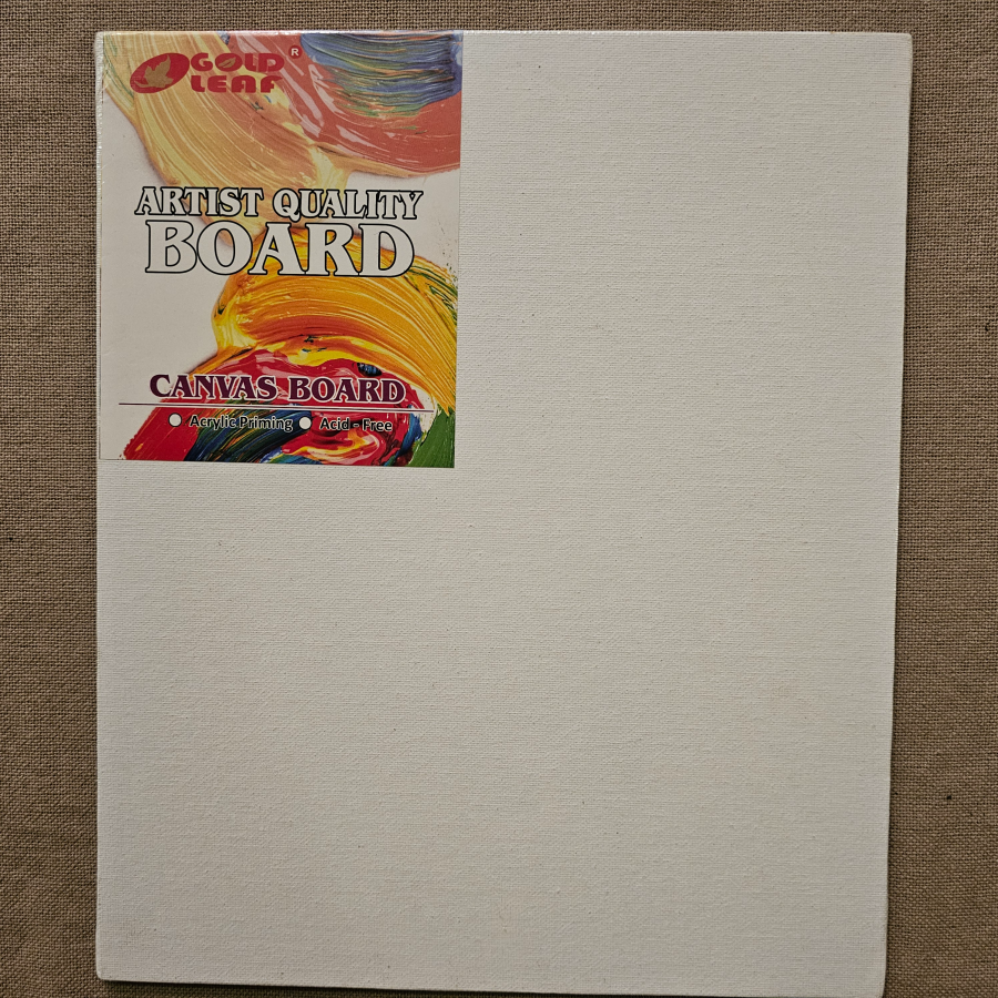 ART000009 - Gold Leaf Canvas Board 10X12 Inch