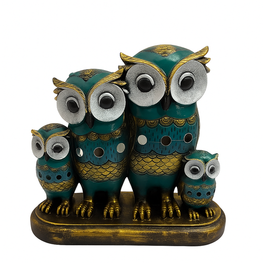 HD000006 - Owl Family (Set of 4) Small