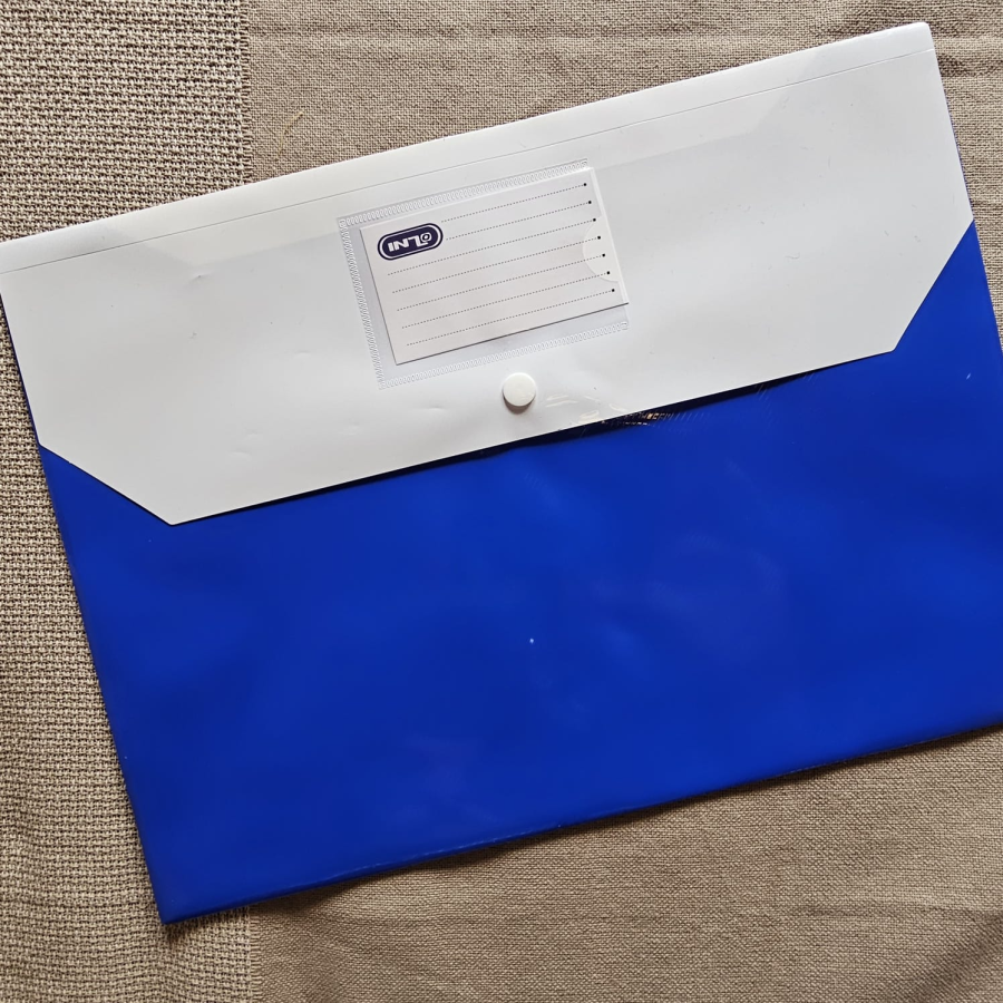 STA000006 - INZO Document Bag Blue A4