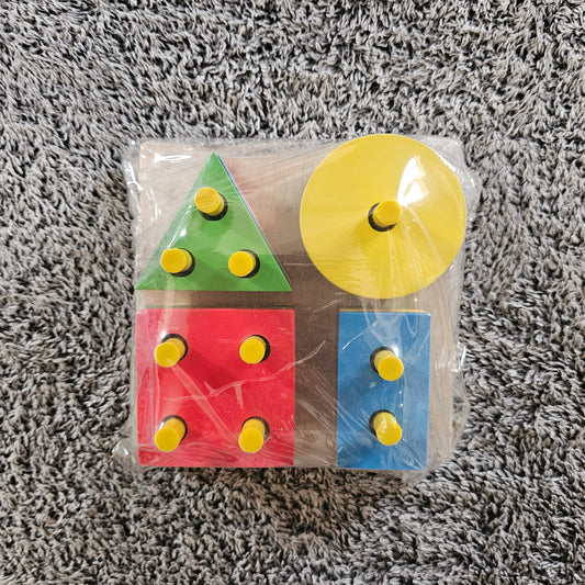 BLT000005 - Shape & Colour Stacking Board