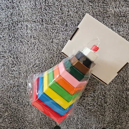BLT000018 - Build A Tower-Hexagon (Big 10 Pcs)