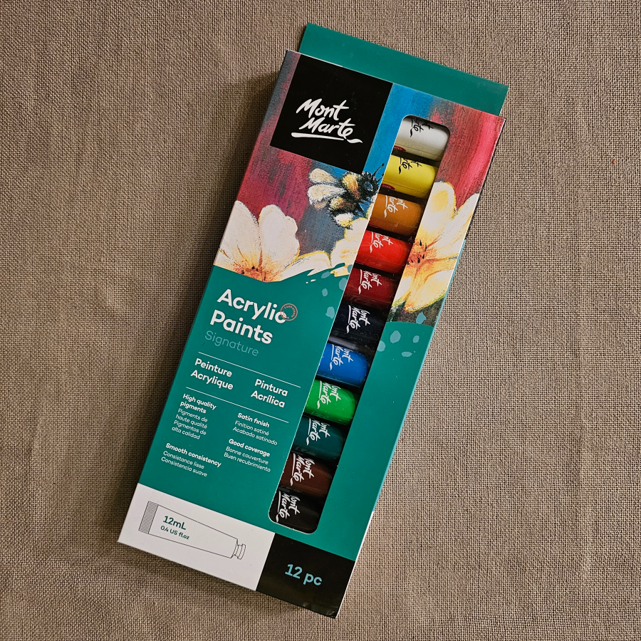 ART000016 - Mont Marte Acrylic Colors - Pack of 12