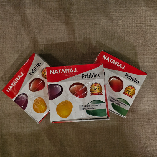 PES000002 - Nataraj Pebbles Eraser - 5 Colors
