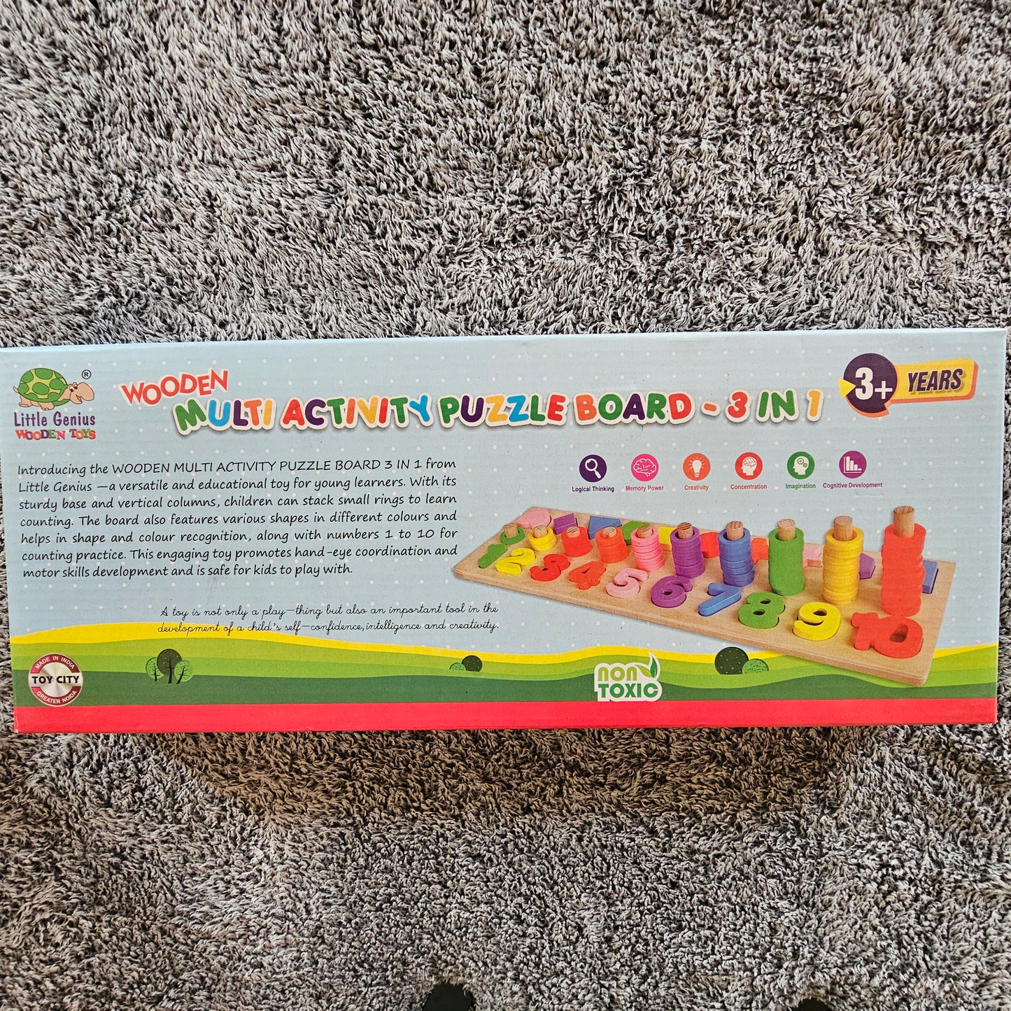 PFC000020 - Wooden Multi-Activity Puzzle Board