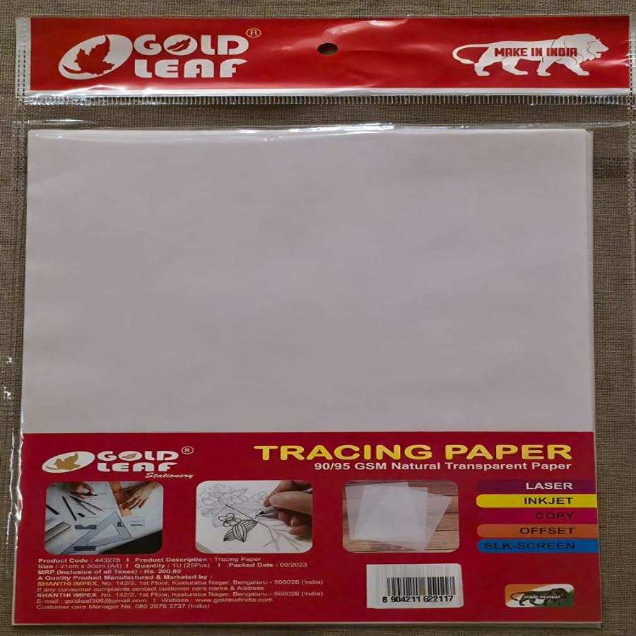 STA000014 - Tracing Paper A4 - Pack of 25