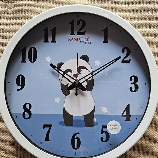 WD000007 - Children's Wall Clock - Shy Panda