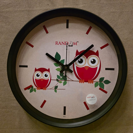 WD000001 - Children's Wall Clock - Owls